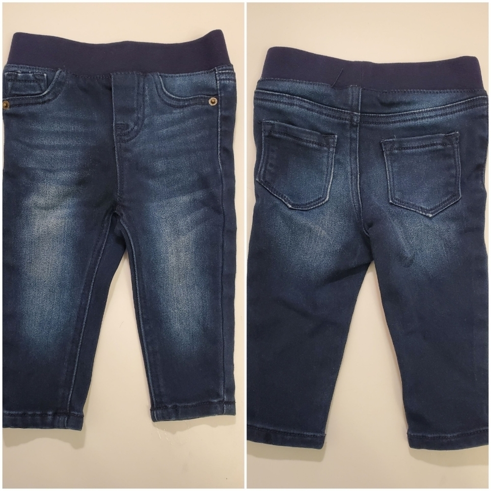 Cat & Jack Stretch Waist Blue Jeggings